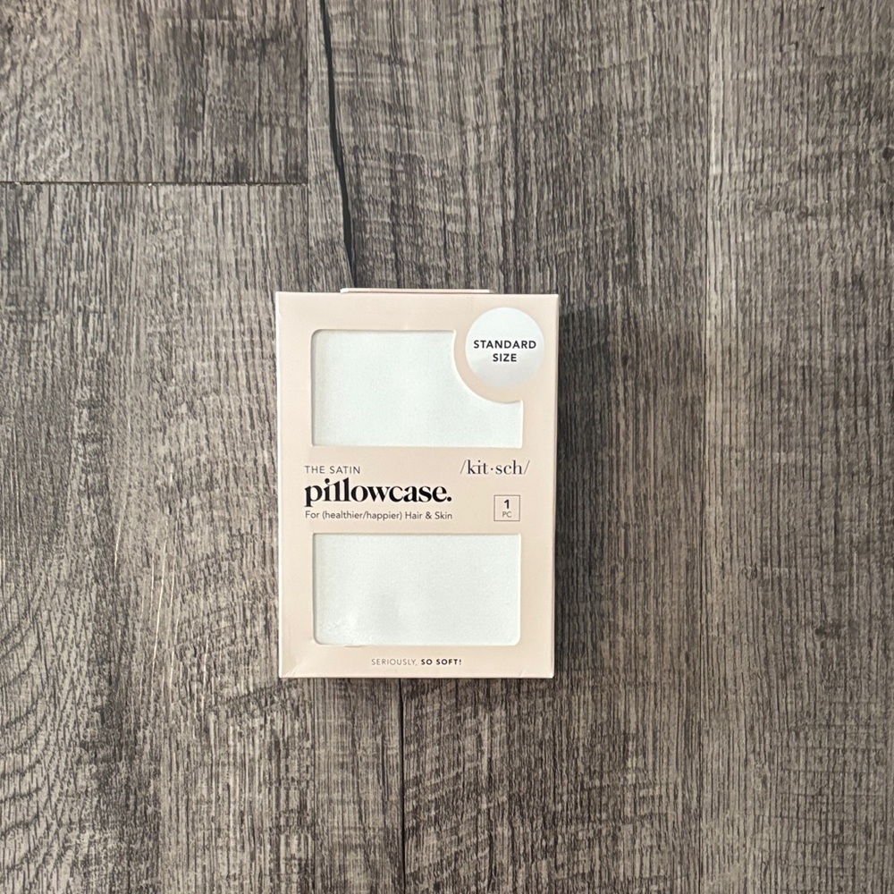 Kitsch Satin Pillowcase - Ivory - Standard Size